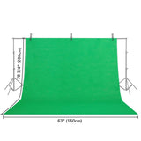6.6'x5.2' Economic Photography Backdrop Non-woven Green