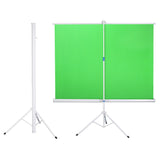 Retract Green Screen Chromakey Backdrop with Stand 5'10"