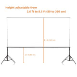 8x10 ft Telescopic Backdrop Stand Party Decorations Wedding