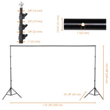 8x10 ft Telescopic Backdrop Stand Party Decorations Wedding