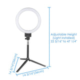 8in 10w Dimmable LED Ring Light Photography Video