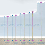 12' Colorful Spinning Dance Pole Kit D45mm