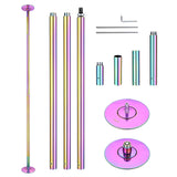 12' Colorful Spinning Dance Pole Kit D45mm