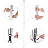 9' Spinning Dance Pole Kit D45mm Chrome