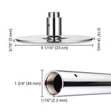 9' Spinning Dance Pole Kit D45mm Chrome