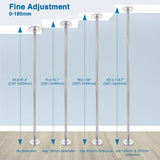 9' Spinning Dance Pole Kit D45mm Chrome