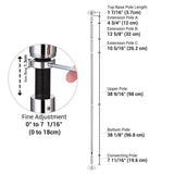 10' Spinning Static Dancing Pole Kit D45mm, Silver