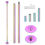 9' Spinning Dance Pole Kit D45mm Colorful