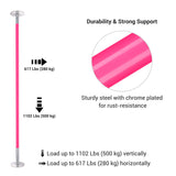 Silicone Stripper Pole Spinning, Static and Portable