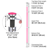 Silicone Stripper Pole Spinning, Static and Portable