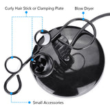 3-Plug Outlet Salon Hair Dryer Appliance Holder