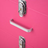 Byootique Pink PVC Rolling Nail Drill Makeup Cosmetic Artist Case