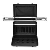 Byootique Black Rolling Makeup Hair Stylist Case w/ Appliance Holder