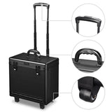 Byootique Black Rolling Makeup Hair Stylist Case w/ Appliance Holder