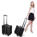 Byootique Black Rolling Makeup Hair Stylist Case w/ Appliance Holder