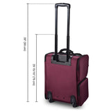 Byootique Nylon Makeup Case w/ Wheels & 6 Cosmetic Bags