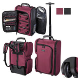 Byootique Makeup Artist Rolling Backpack w/ 5 Pouches