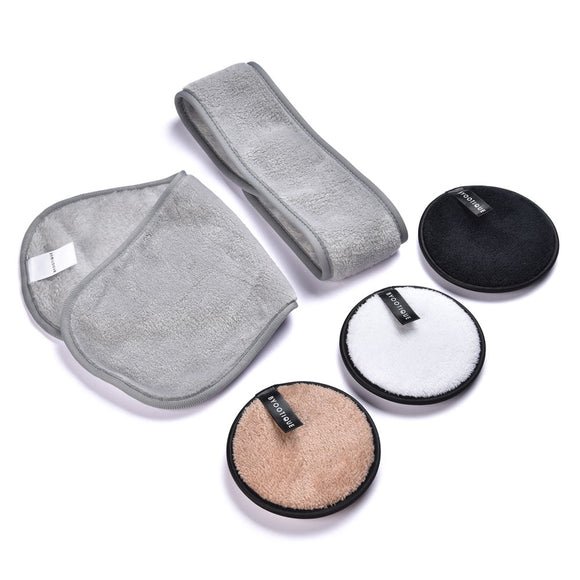 Byootique Reusable Makeup Remover Pads Headband Towel