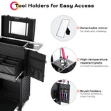 Byootique Rolling Makeup Case for Pro Artist and Hairstylist