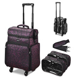 2-Tier Large Rolling Makeup Case for Hair Stylist Travel