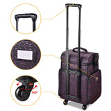 2-Tier Large Rolling Makeup Case for Hair Stylist Travel