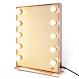 26x20 inch Tabletop Hollywood Mirror Dimmable w/ LED Bulbs Pink