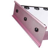 26x20 inch Tabletop Hollywood Mirror Dimmable w/ LED Bulbs Pink