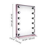 24"x34" Hollywood Mirror w/ Lights Tabletop & Wall Mount