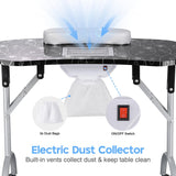 Rolling Nail Station with Vent