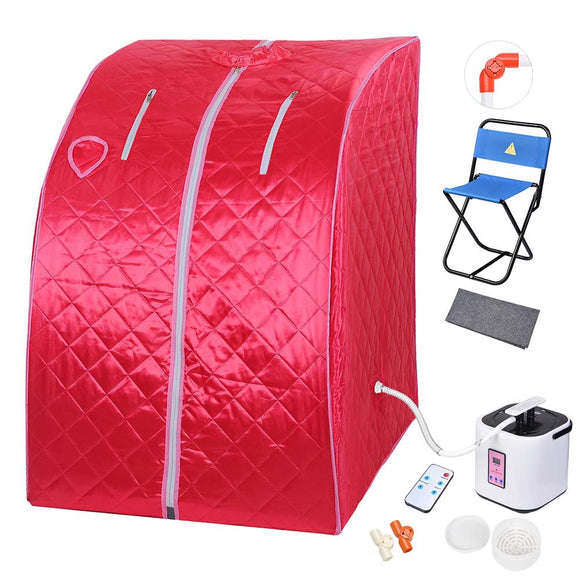 Red Portable Sauna Tent Slimming Room Lose Weight Spa