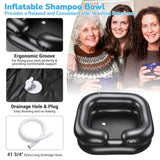 Salon Shampoo Bowls Inflatable Basin with Hose 2ct/ Pack