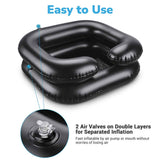 Salon Shampoo Bowls Inflatable Basin with Hose 2ct/ Pack
