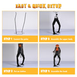 7ft Halloween Pumpkin Scarecrow Decoration Motion & Touch Activated