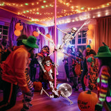 Halloween Cowboy Skeleton Life Size 5.4ft Lawn Skeleton Decoration