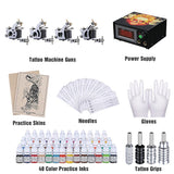 4-Gun Pro Tattoo Machine Kit