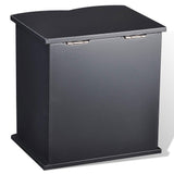 Tabletop Mirrored Jewelry Box Organizer Cabinet - Black