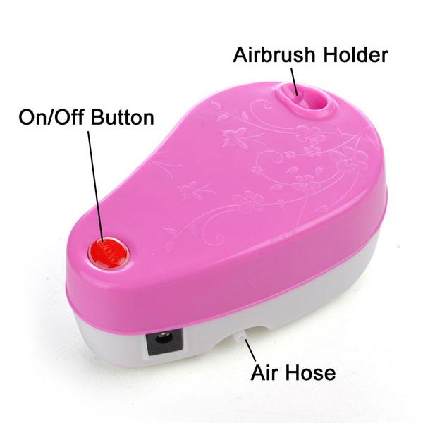 Pink Makeup Airbrush Kit for Skin Care Mist Sprayer – The Salon Outlet