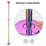 9' Spinning Dance Pole Kit D45mm Colorful