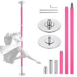 9' Silicone Stripper Pole Spinning, Static and Portable