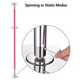 9' Silicone Stripper Pole Spinning, Static and Portable