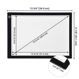 14" Ultra-thin Stencil Light Box Tracing LED Light Pad