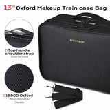 Byootique 13" Beauty Makeup Cosmetic Oxford Storage Train Bag