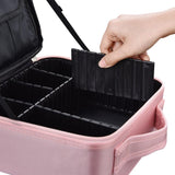 10in Oxford Makeup Train Case with Divider Layer