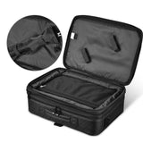 AW Black Soft Makeup Train Case with Drawer + Gift
