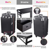 Byootique Nail Table Portable Makeup Station Speaker Drawers