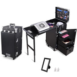 Byootique Nail Table Portable Makeup Station Speaker Drawers