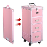 Pink Portable Makeup Station for Nail Tech Face Painter