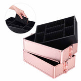 Byootique 4in1 Pink Rolling Makeup Case on 4-wheel