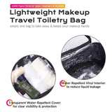 Byootique Makeup Bag Travel Toiletry Cosmetic Clear Bag 14x10x3"
