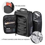 Byootique Makeup Artist Rolling Backpack w/ 5 Pouches